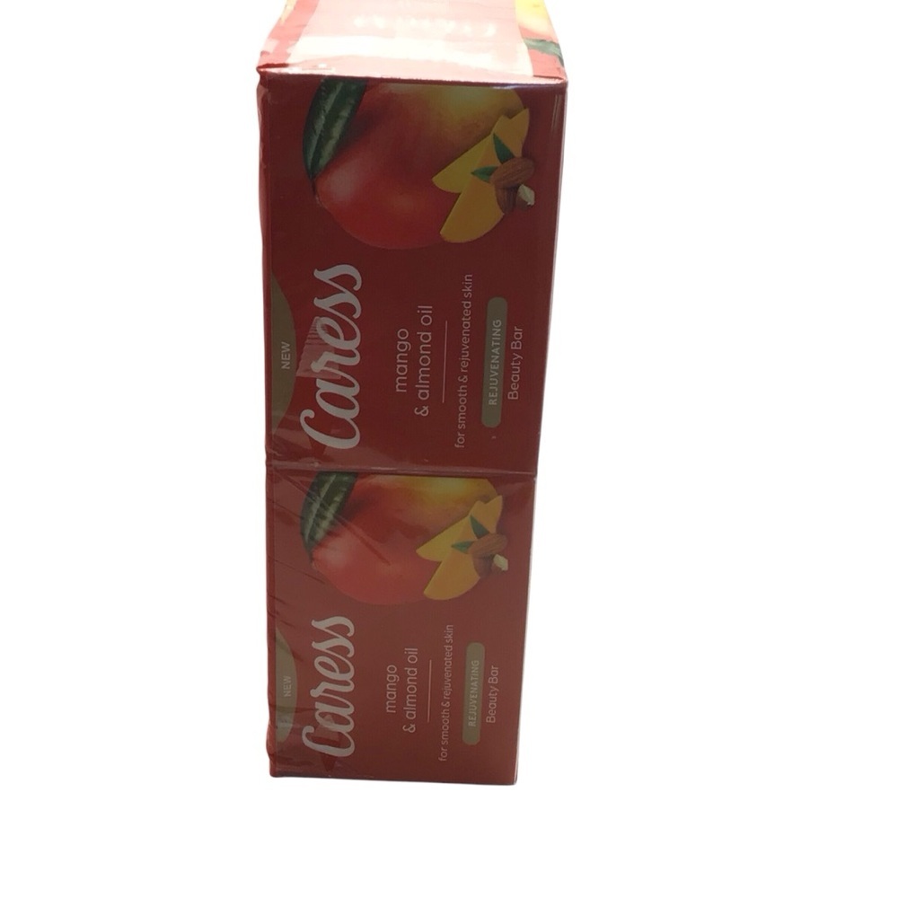 8 Pack Caress Mango & Almond Oil Rejuvenating 3.75 oz Bar Soap - Picture 8 of 9